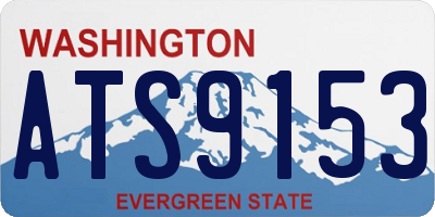 WA license plate ATS9153