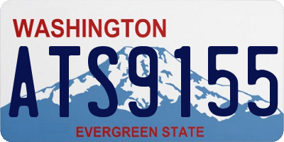 WA license plate ATS9155