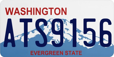 WA license plate ATS9156