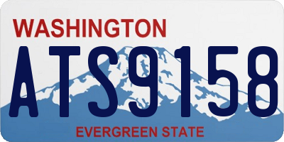 WA license plate ATS9158