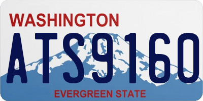 WA license plate ATS9160