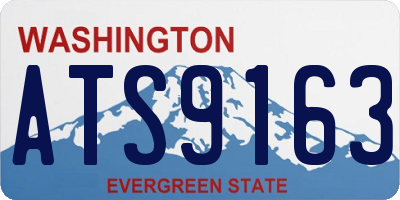 WA license plate ATS9163