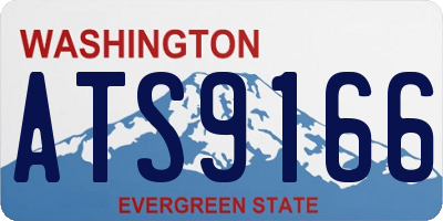 WA license plate ATS9166