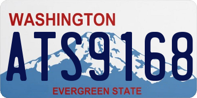 WA license plate ATS9168