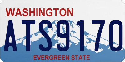 WA license plate ATS9170