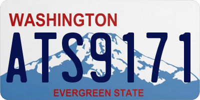 WA license plate ATS9171