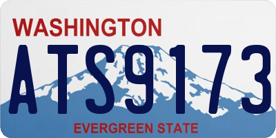 WA license plate ATS9173