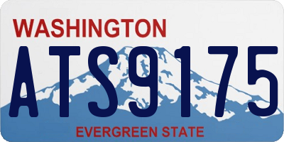 WA license plate ATS9175