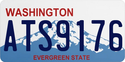 WA license plate ATS9176