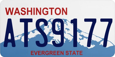WA license plate ATS9177