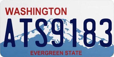 WA license plate ATS9183