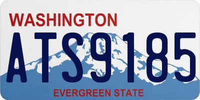 WA license plate ATS9185