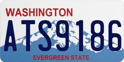 WA license plate ATS9186