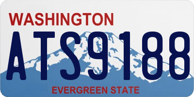 WA license plate ATS9188