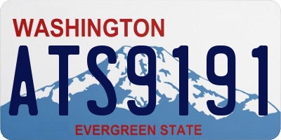 WA license plate ATS9191