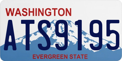 WA license plate ATS9195