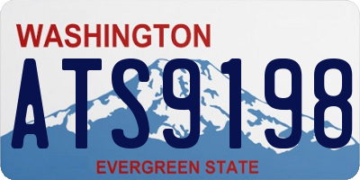 WA license plate ATS9198