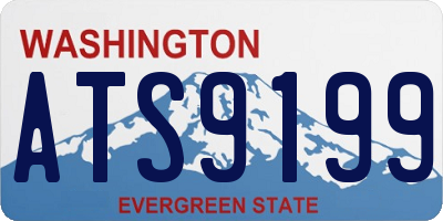WA license plate ATS9199