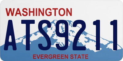 WA license plate ATS9211