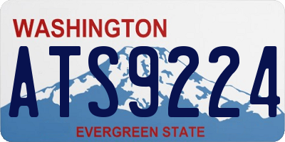 WA license plate ATS9224