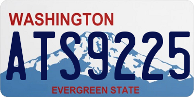 WA license plate ATS9225
