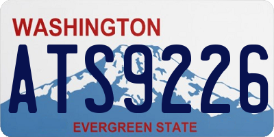 WA license plate ATS9226