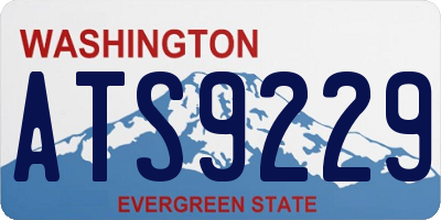WA license plate ATS9229