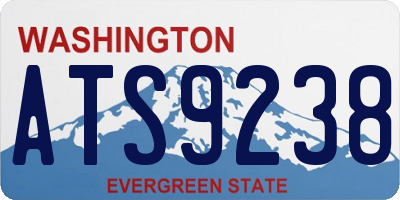 WA license plate ATS9238