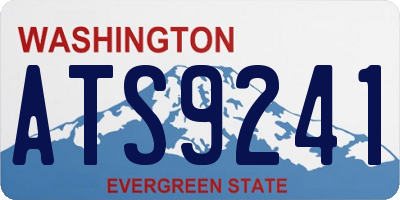 WA license plate ATS9241