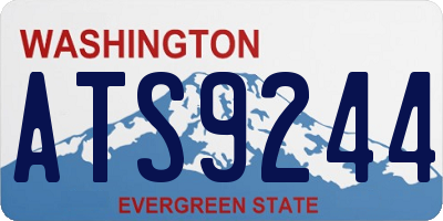 WA license plate ATS9244