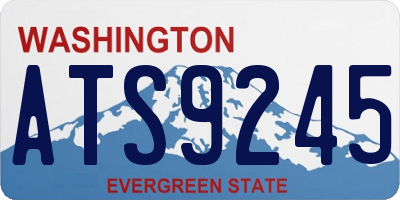 WA license plate ATS9245