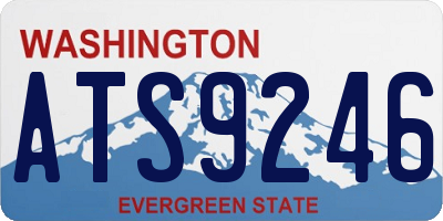WA license plate ATS9246