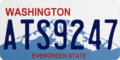 WA license plate ATS9247