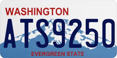 WA license plate ATS9250