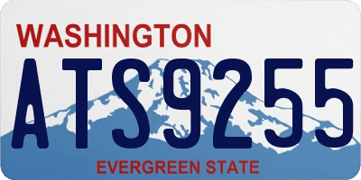 WA license plate ATS9255