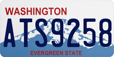 WA license plate ATS9258