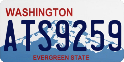 WA license plate ATS9259