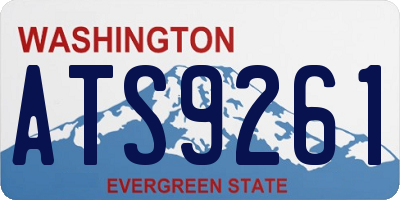 WA license plate ATS9261