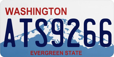 WA license plate ATS9266