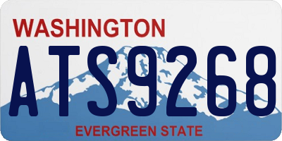 WA license plate ATS9268