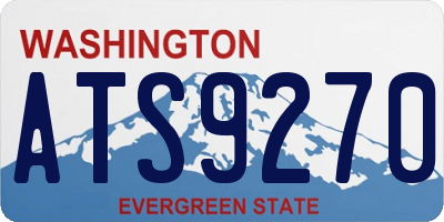 WA license plate ATS9270