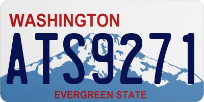WA license plate ATS9271