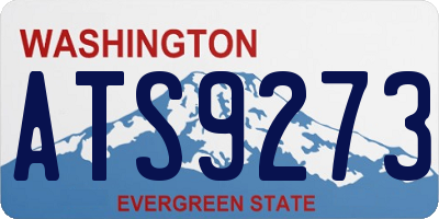 WA license plate ATS9273