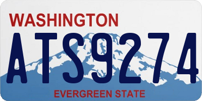 WA license plate ATS9274