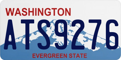 WA license plate ATS9276