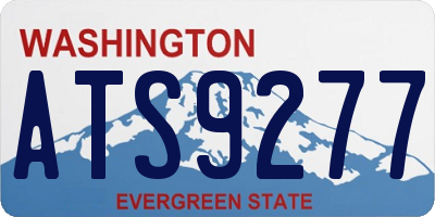WA license plate ATS9277