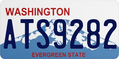 WA license plate ATS9282