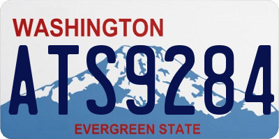 WA license plate ATS9284