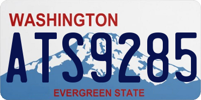 WA license plate ATS9285