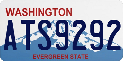 WA license plate ATS9292
